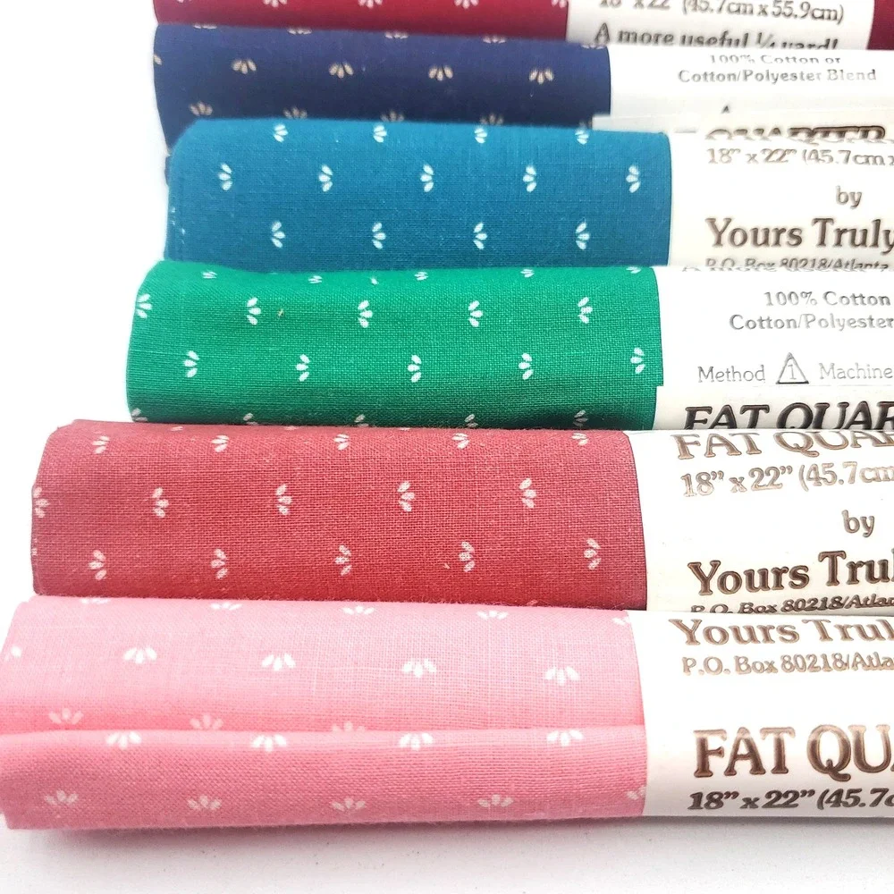 Multicolor Fat Quarter Fabric Lot 12 Quilting Cotton Cuts 18
